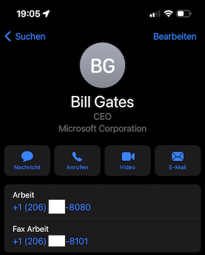 Bill Gates Verifikation
