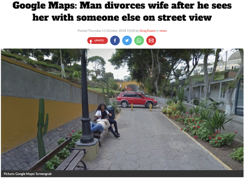 Google Streetview Scheidung